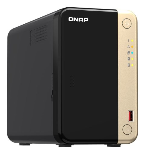 Qnap TS-264-8G, Tower, 2 x 2.5"/3.5" SATA, Intel Celeron N5105/N5095 4C/4T, 8 GB DDR4 onboard not expandable, 2 x 2.5GbE, option Qnap TS-264-8G, Tower, 2 x 2.5"/3.5" SATA, Intel Celeron N5105/N5095 4C/4T, 8 GB DDR4 onboard not expandable, 2 x 2.5GbE, option