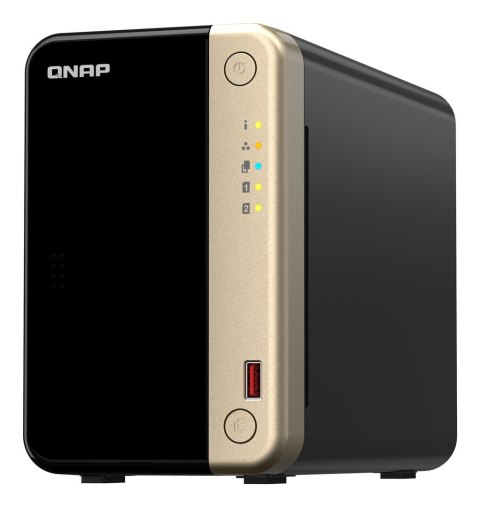 Qnap TS-264-8G, Tower, 2 x 2.5"/3.5" SATA, Intel Celeron N5105/N5095 4C/4T, 8 GB DDR4 onboard not expandable, 2 x 2.5GbE, option Qnap TS-264-8G, Tower, 2 x 2.5"/3.5" SATA, Intel Celeron N5105/N5095 4C/4T, 8 GB DDR4 onboard not expandable, 2 x 2.5GbE, option