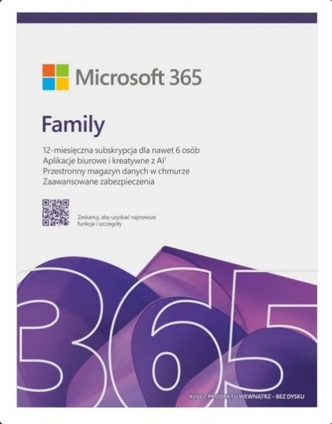 Microsoft 365 Family Polish EuroZone Subscr Microsoft 365 Family Polish EuroZone Subscr