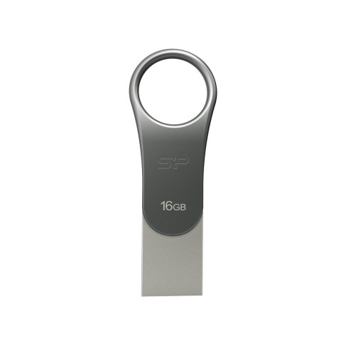 Pendrive Silicon Power Mobile C80 16GB USB 3.1/Type-C Silver Pendrive Silicon Power Mobile C80 16GB USB 3.1/Type-C Silver