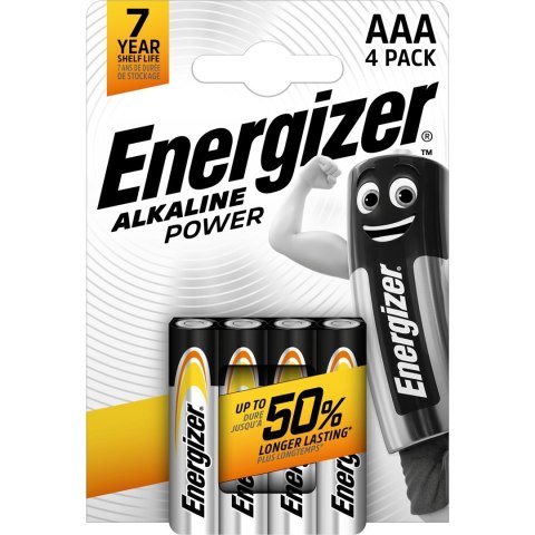 ENERGIZER BATERIE ALKALINE POWER AAA LR03 4 szt. ENERGIZER BATERIE ALKALINE POWER AAA LR03 4 szt.