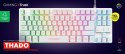 Klawiatura gamingowa TRUST GXT833W THADO TKL US White