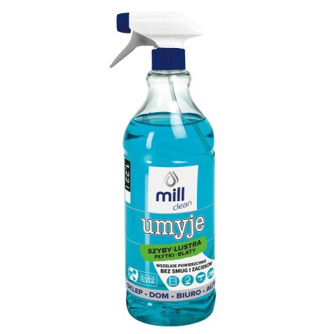 MILL CLEAN UMYJE Płyn do mycia szyb, luster, glazury 1,22l MILL CLEAN UMYJE Płyn do mycia szyb, luster, glazury 1,22l