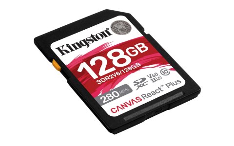 KINGSTON microSDXC Canvas 128GB React Plus UHS-II 280R/100W U3 V60 for Full HD/4K KINGSTON microSDXC Canvas 128GB React Plus UHS-II 280R/100W U3 V60 for Full HD/4K