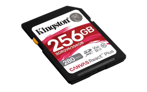 KINGSTON microSDXC Canvas 256GB React Plus UHS-II 280R/150W U3 V60 for Full HD/4K KINGSTON microSDXC Canvas 256GB React Plus UHS-II 280R/150W U3 V60 for Full HD/4K