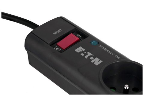 Listwa przeciwprzepięciowa EATON PS4F (4 x UTE; 10 A; kolor czarny) Listwa przeciwprzepięciowa EATON PS4F (4 x UTE; 10 A; kolor czarny)