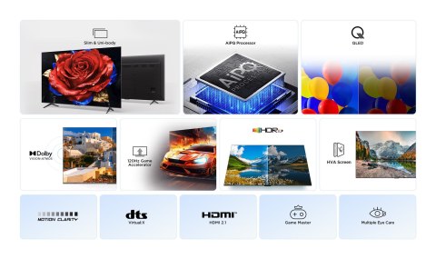 Telewizor 50" TCL 50P79K QLED 4K Google TV Dolby Atmos Dolby Vision HDMI 2.1
