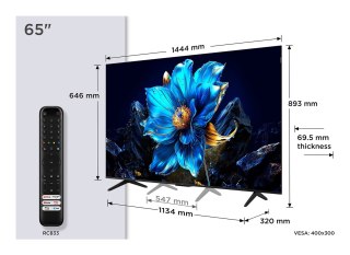 Telewizor 65" TCL 65P7K QLED UHD 4K Google TV