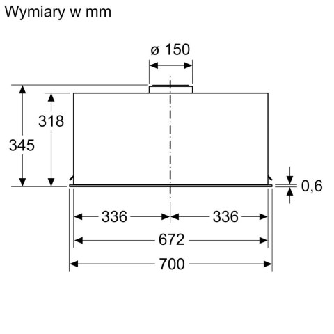 Okap BOSCH DLN78PC60
