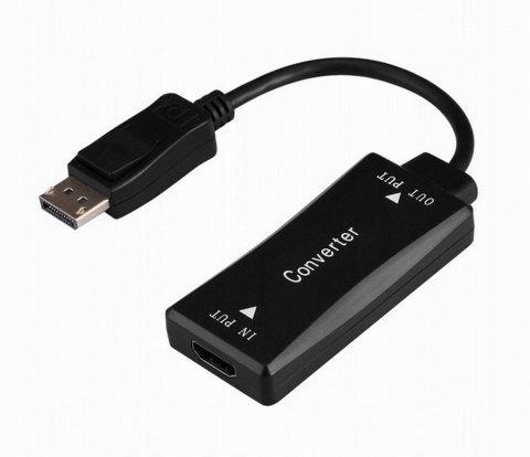 GEMBIRD KABEL AKTYWNY KONWERTER SYGNAŁU HDMI 4K NA DISPLAYPORT 15CM, CZARNY GEMBIRD KABEL AKTYWNY KONWERTER SYGNAŁU HDMI 4K NA DISPLAYPORT 15CM, CZARNY