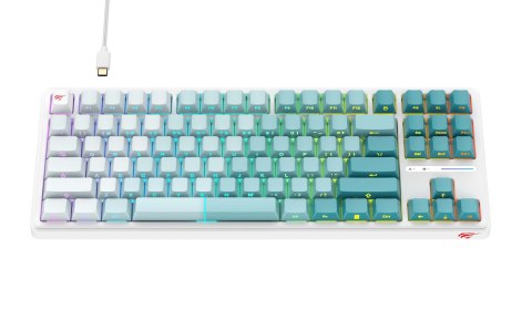 Klawiatura gamingowa Havit KB901L (biało-zielony) Klawiatura gamingowa Havit KB901L (biało-zielony)