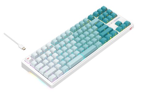 Klawiatura gamingowa Havit KB901L (biało-zielony) Klawiatura gamingowa Havit KB901L (biało-zielony)