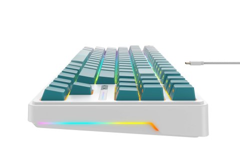Klawiatura gamingowa Havit KB901L (biało-zielony) Klawiatura gamingowa Havit KB901L (biało-zielony)