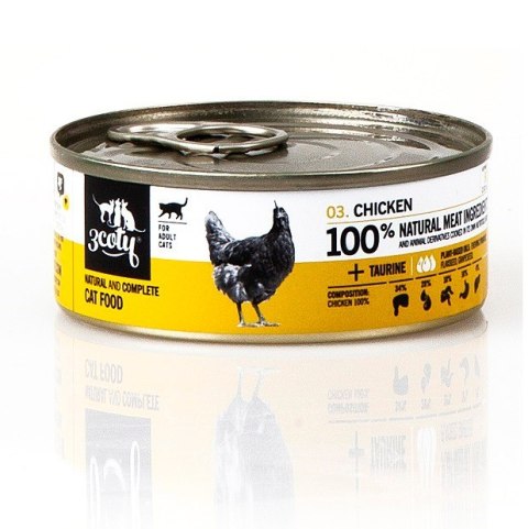 3Coty CHICKEN for Adult cats 80g 3Coty CHICKEN for Adult cats 80g