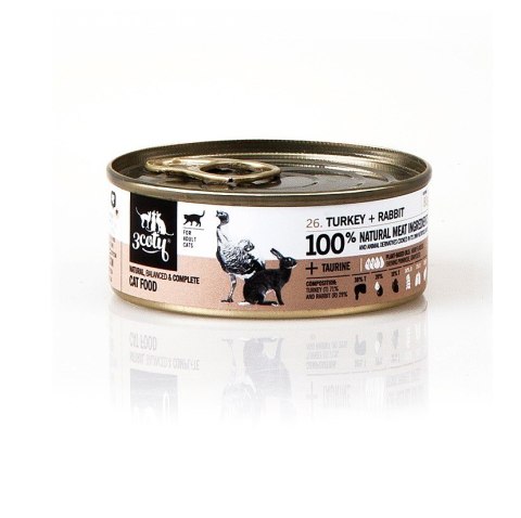 3Coty TURKEY + RABBIT for Adult cats 80g 3Coty TURKEY + RABBIT for Adult cats 80g
