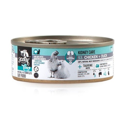 3Coty CHICKEN + DUCK Care for cats with sensitive kidneys 80g 3Coty CHICKEN + DUCK Care for cats with sensitive kidneys 80g