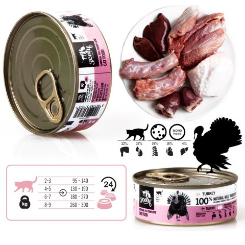 3Coty TURKEY for Adult cats 80g 3Coty TURKEY for Adult cats 80g