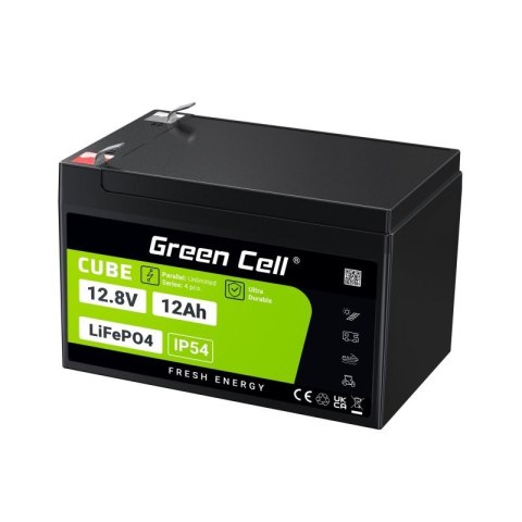 GREEN CELL AKUMULATOR LIFEPO4 CUBE 12AH 12V/12.8V 153.6WH LFPGC12V12AH GREEN CELL AKUMULATOR LIFEPO4 CUBE 12AH 12V/12.8V 153.6WH LFPGC12V12AH