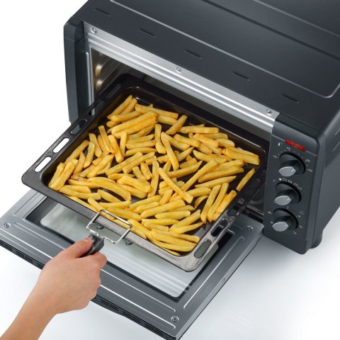 SEVERIN MINI PIEKARNIK, 20 L, TIMER DO 60 MIN, TEMP. OD 100°C DO 230°C, TACA, BLACHA, RUSZT DO GRILLOWANIA, MOC 1500W TO2067 SEVERIN MINI PIEKARNIK, 20 L, TIMER DO 60 MIN, TEMP. OD 100°C DO 230°C, TACA, BLACHA, RUSZT DO GRILLOWANIA, MOC 1500W TO2067