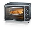 SEVERIN MINI PIEKARNIK, TERMOOBIEG, TEMP. DO 230°C, TIMER DO 120 MIN, KAMIEŃ DO PIZZY, RUSZT, ROŻEN , 42 L, 1800W TO2058