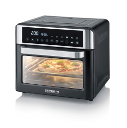 SEVERIN MINI PIEKARNIK Z FUNKCJĄ AIR FRYER, 12 AUTO. PROGRAMÓW, WYŚWIELACZ DOTYKOWY LED, TEMP. 40°C-220°C, 25 L ,2200W TO2077
