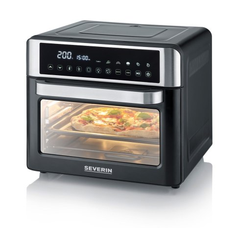 SEVERIN MINI PIEKARNIK Z FUNKCJĄ AIR FRYER, 12 AUTO. PROGRAMÓW, WYŚWIELACZ DOTYKOWY LED, TEMP. 40°C-220°C, 25 L ,2200W TO2077 SEVERIN MINI PIEKARNIK Z FUNKCJĄ AIR FRYER, 12 AUTO. PROGRAMÓW, WYŚWIELACZ DOTYKOWY LED, TEMP. 40°C-220°C, 25 L ,2200W TO2077