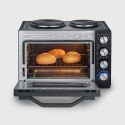 SEVERIN MINI PIEKARNIK Z PŁYTAMI DO GOTOWANIA, ZAKRES TEMP. 100°C-230°C, TIMER DO 120 MIN, 30 L, 1500W TO2074
