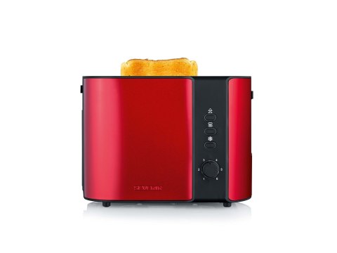 SEVERIN TOSTER CZERWONY, STAL NIERDZEWNA, 2 KROMKI, PRZYCISK ROZMRAŻANIA, ELEKTR. KONTR. OPIEKANIA, MOC 800W AT2217 SEVERIN TOSTER CZERWONY, STAL NIERDZEWNA, 2 KROMKI, PRZYCISK ROZMRAŻANIA, ELEKTR. KONTR. OPIEKANIA, MOC 800W AT2217