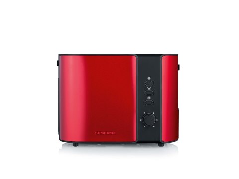 SEVERIN TOSTER CZERWONY, STAL NIERDZEWNA, 2 KROMKI, PRZYCISK ROZMRAŻANIA, ELEKTR. KONTR. OPIEKANIA, MOC 800W AT2217 SEVERIN TOSTER CZERWONY, STAL NIERDZEWNA, 2 KROMKI, PRZYCISK ROZMRAŻANIA, ELEKTR. KONTR. OPIEKANIA, MOC 800W AT2217
