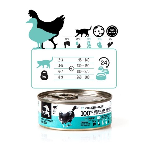 3Coty CHICKEN + DUCK for Adult cats 80g 3Coty CHICKEN + DUCK for Adult cats 80g