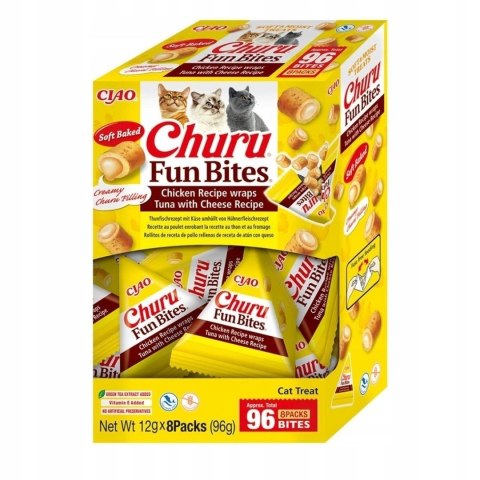 INABA CAT FUN BITES CHICKEN&TUNA&CHEESE 8x12g (96g) INABA CAT FUN BITES CHICKEN&TUNA&CHEESE 8x12g (96g)