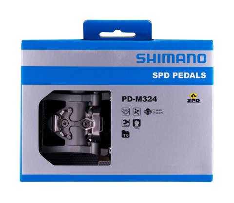 Shimano Pedały SPD PD-M324 Srebrne Shimano Pedały SPD PD-M324 Srebrne