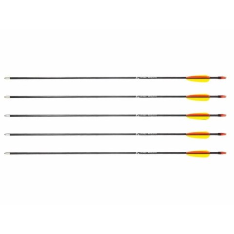 Strzały z włókna szklanego 28" Poe Lang - zestaw 5 sztuk (D-055-B3) Strzały z włókna szklanego 28" Poe Lang - zestaw 5 sztuk (D-055-B3)