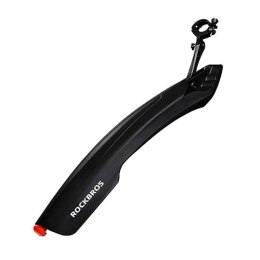 Błotnik Rockbros DNB8001BK z czerwoną lampką LED - czarny