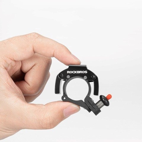 Dzwonek rowerowy Rockbros 34210006001 kształt C - czarny Dzwonek rowerowy Rockbros 34210006001 kształt C - czarny