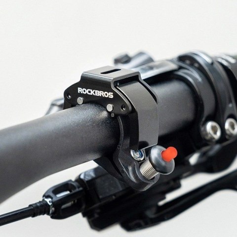 Dzwonek rowerowy Rockbros 34210006001 kształt C - czarny Dzwonek rowerowy Rockbros 34210006001 kształt C - czarny