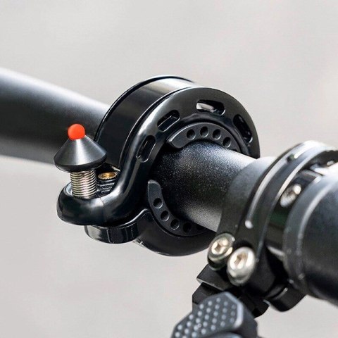 Dzwonek rowerowy Rockbros 34210028001 w kształcie litery Q - czarny Dzwonek rowerowy Rockbros 34210028001 w kształcie litery Q - czarny