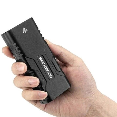 Lampka rowerowa Rockbros 24310002001 850 lm z funkcją powerbanku + kabel USB-C - USB-A - czarna Lampka rowerowa Rockbros 24310002001 850 lm z funkcją powerbanku + kabel USB-C - USB-A - czarna