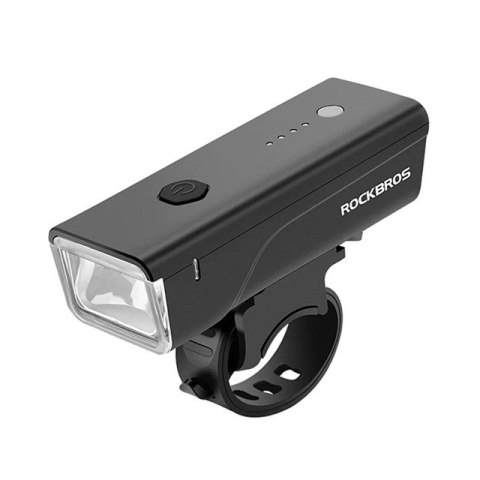 Lampka rowerowa przednia Rockbros 24510003001 260 lm + kabel USB-C - USB-A - czarna Lampka rowerowa przednia Rockbros 24510003001 260 lm + kabel USB-C - USB-A - czarna