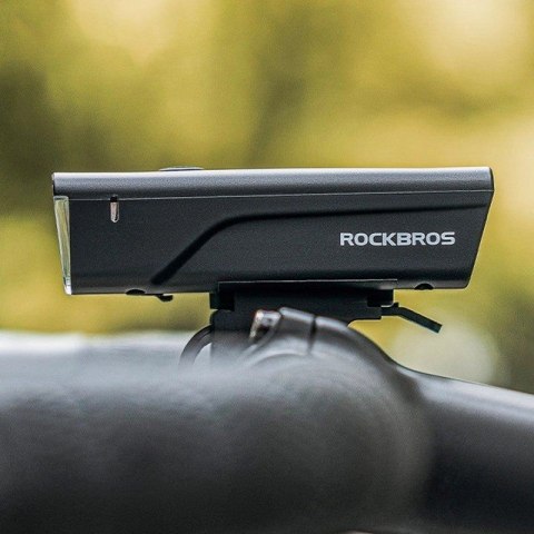 Lampka rowerowa przednia Rockbros 24510003001 260 lm + kabel USB-C - USB-A - czarna Lampka rowerowa przednia Rockbros 24510003001 260 lm + kabel USB-C - USB-A - czarna