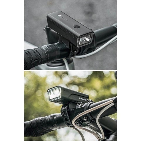 Lampka rowerowa przednia Rockbros 24510003001 260 lm + kabel USB-C - USB-A - czarna Lampka rowerowa przednia Rockbros 24510003001 260 lm + kabel USB-C - USB-A - czarna