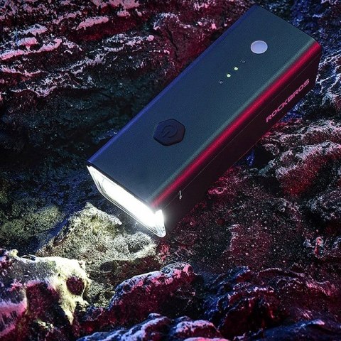 Lampka rowerowa przednia Rockbros 24510003001 260 lm + kabel USB-C - USB-A - czarna Lampka rowerowa przednia Rockbros 24510003001 260 lm + kabel USB-C - USB-A - czarna