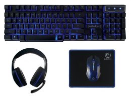 REBELTEC ZESTAW DLA GRACZY 4W1 KL+MY+PA+SŁ SHERMAN