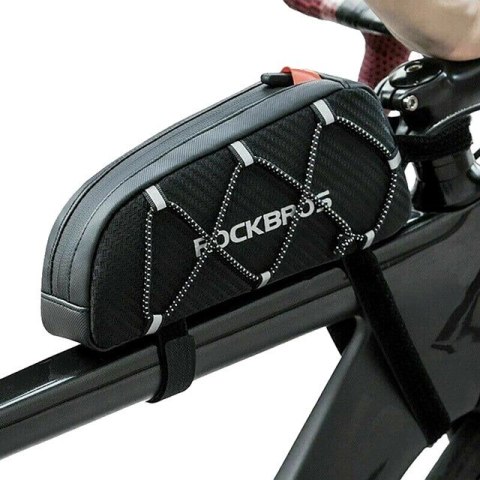 Torba Rockbros 039BK rowerowa na ramę 1 l z plecionką - czarna Torba Rockbros 039BK rowerowa na ramę 1 l z plecionką - czarna
