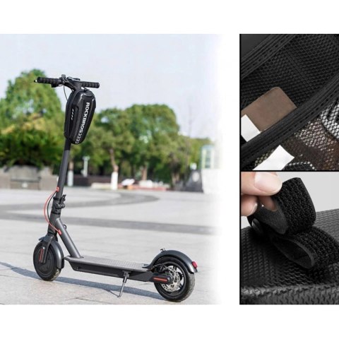 Torba rowerowa Rockbros B62-1 na kierownicę lub ramę 3 l - czarna Torba rowerowa Rockbros B62-1 na kierownicę lub ramę 3 l - czarna