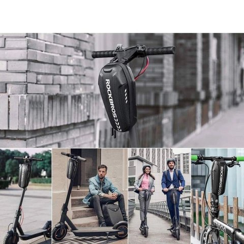 Torba rowerowa Rockbros B62-1 na kierownicę lub ramę 3 l - czarna Torba rowerowa Rockbros B62-1 na kierownicę lub ramę 3 l - czarna