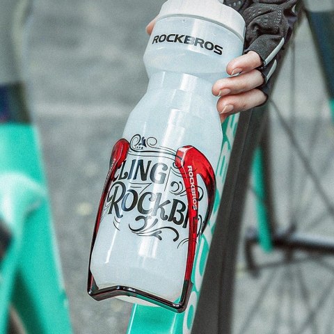 Uchwyt rowerowy Rockbros FK338 na bidon - czarno-czerwony Uchwyt rowerowy Rockbros FK338 na bidon - czarno-czerwony