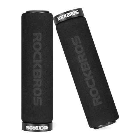 Uchwyty rowerowe Rockbros BT1001BKBK z gąbki na kierownicę - czarne Uchwyty rowerowe Rockbros BT1001BKBK z gąbki na kierownicę - czarne