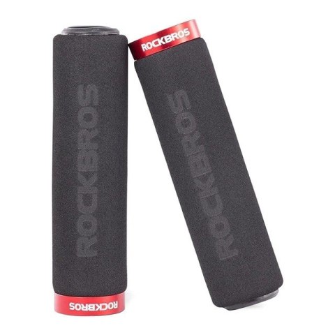 Uchwyty rowerowe Rockbros BT1001BKRD z gąbki na kierownicę - czarno-czerwone Uchwyty rowerowe Rockbros BT1001BKRD z gąbki na kierownicę - czarno-czerwone