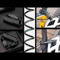 Zapięcie rowerowe Rockbros T609 na szyfr 1,5m - czarne